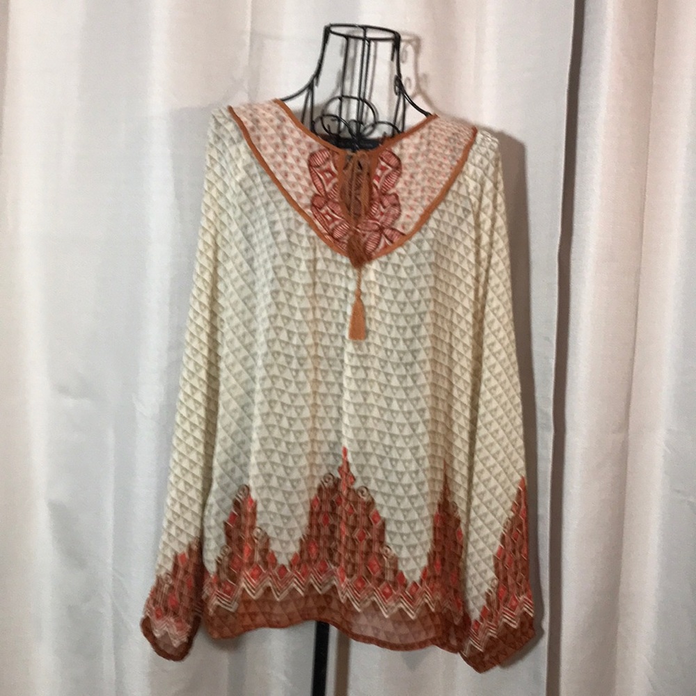 Rose & Olive boho blouse  Size:S